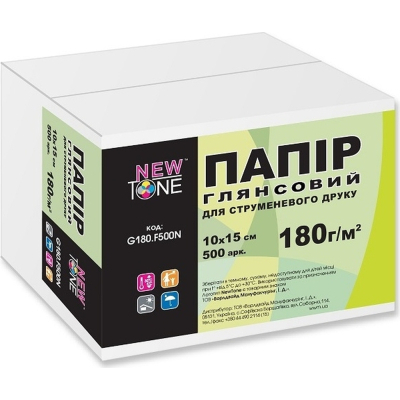 Фотобумага NewTone 10x15 (G180.F500N)