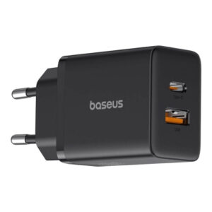 Зарядное устройство Baseus 1xUSB-C 30W + 1xUSB black (P10111404113-00)