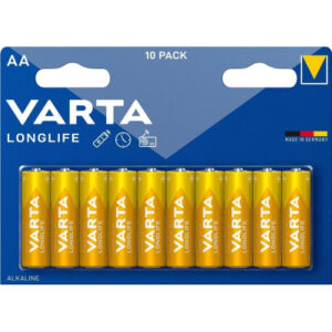 Батарейка Varta AA Varta Longlife щелочная * 10 (04106101461)