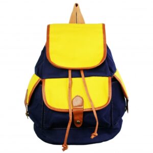 Рюкзак Холщовый Сине - желтый
