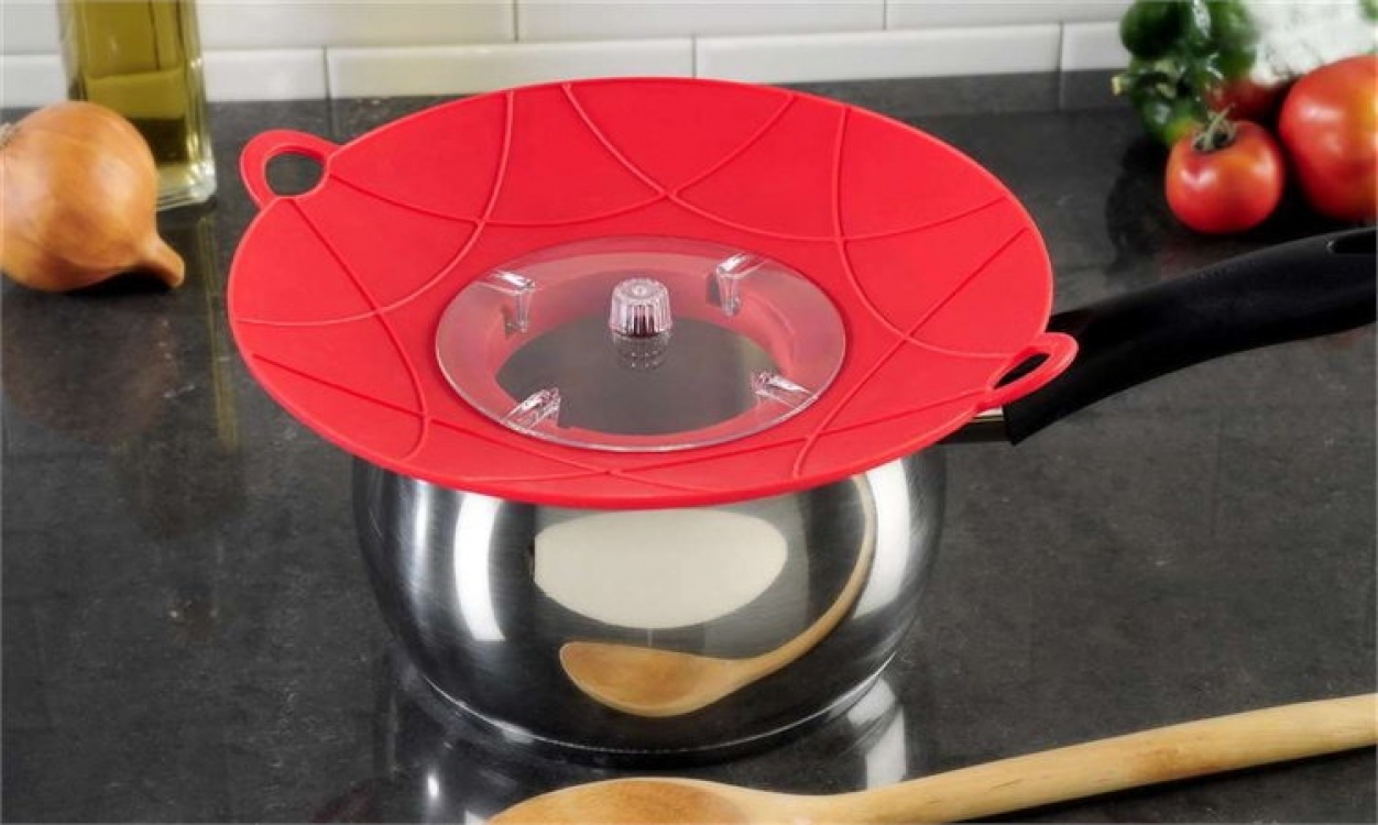 Силиконовая крышка невыкипайка 25.5 см