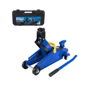 Домкрат подкатной 2т 8.5кг чемодан ДП-135340К 135-340мм с поворот. ручкой T820050RS