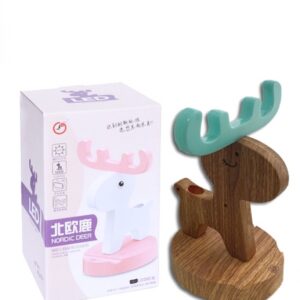 Подставка для ручек и телефона с LED подсветкой в форме Олененка