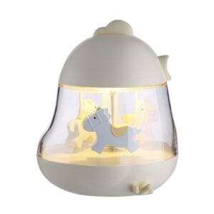 Музыкальный Ночник акаккумуляторный Цыпленок Карусель (Желтый)