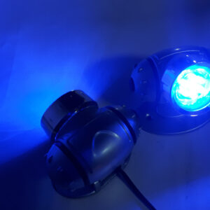 Подсветка-фонарь наружная KL-25 2x8 LED Blue круг (пара)