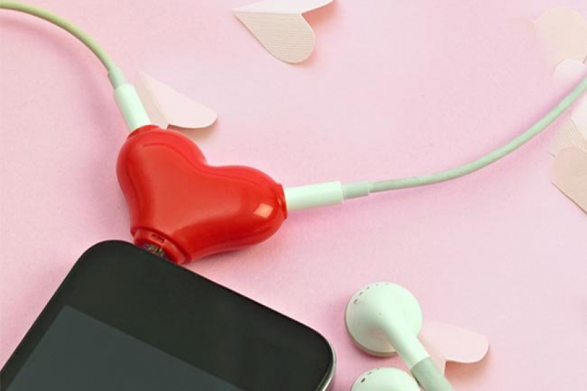 Разветвитель для наушников Сердце 3.5 AUX