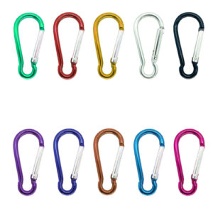 Карабин походный 10шт алюминиевый 4.6см