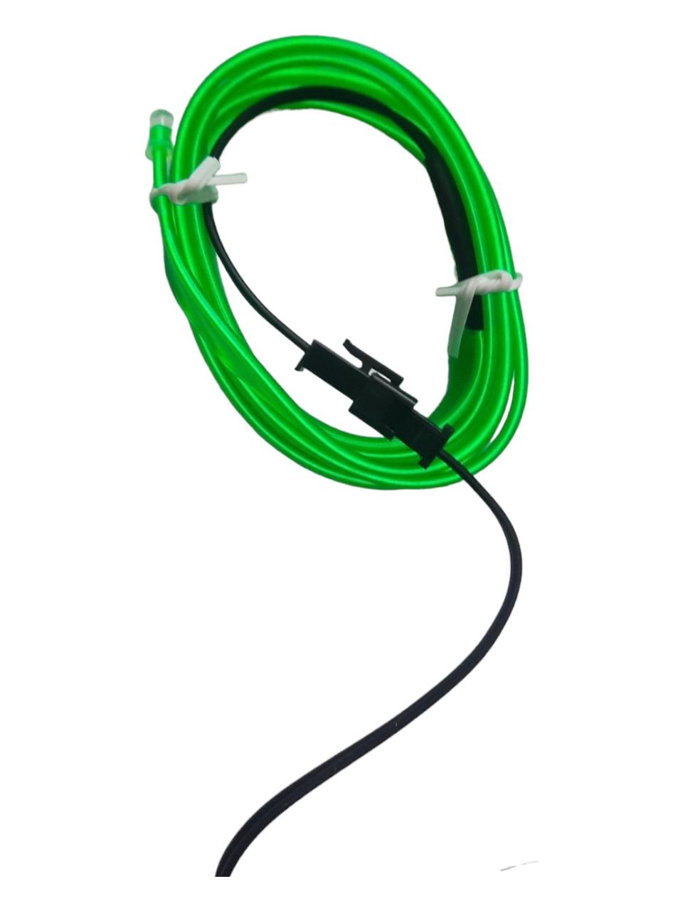 Підсвітка гнучка нитка холодний неон 1 м Green AL01-1M G