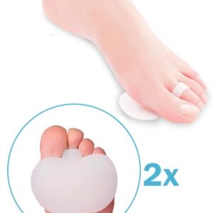 Ортопедическая силиконовая накладка для стопы ValgusPro, протекторы с подушечкой белый