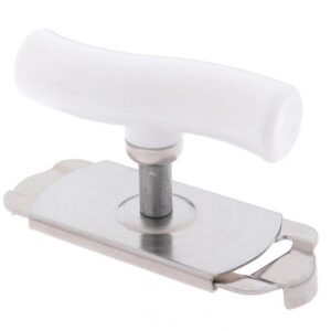 Відкривачка для скляних банок та пляшок універсальна біла