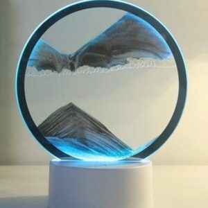 Ночник 3D зыбучие пески с Led подсветкой 7 режимов Gray песок