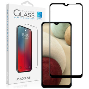Стекло защитное ACCLAB Full Glue Samsung A12 Black (1283126509599)
