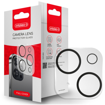 Стекло защитное Intaleo Camera Lens Apple Iphone 14/14 Plus Black (1283126576843)