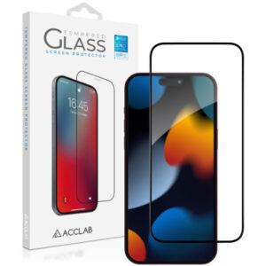 Стекло защитное ACCLAB Full Glue ESD Apple iPhone 15 Pro Max Black 6,7" (1283126577260)