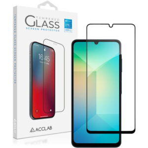 Стекло защитное ACCLAB Full Glue Samsung A06 Black (1283126598814)