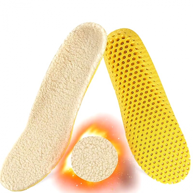 Стельки амортизационные обрезные дышащие соты с мехом женские 36-40