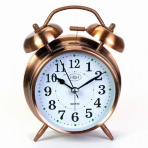 Будильник ретро Медный Janel 12 см