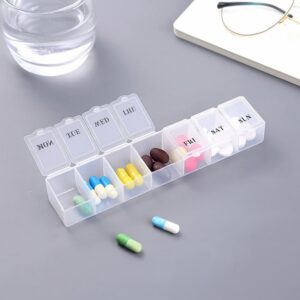 Таблетница контейнер для таблеток на 7 дней 21см