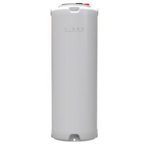 Емкость для воды Вігер вертикальная пищевая 1000 л узкая, крышка с клапаном белая (13230)