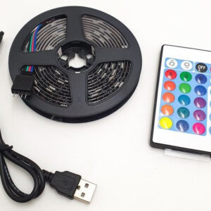 Стрічка світлодіодна LED RGB c bluetooth 5050 з пультом 7680