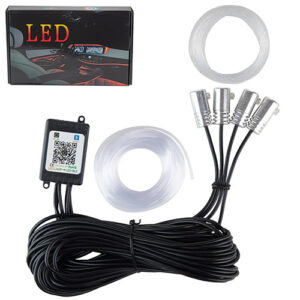 Підсвітка гнучка нитка холодний неон 6 м, 6точок Multicolor RGB арт.AL02-RGB-APP-6