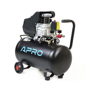 Компресор одноциліндровий 1.5кВт 205л/хв 8бар 50л (2 крана) APRO+олива 0,2л
