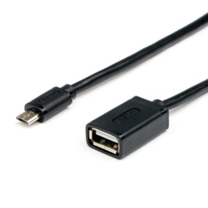 Дата кабель OTG USB 2.0 AF to Micro 5P 0.8m Atcom (16028)
