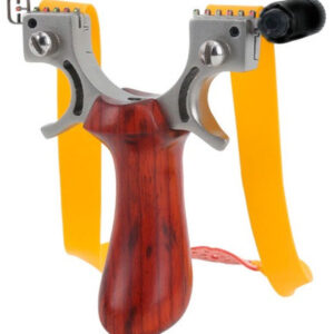 Рогатка з нічним прицілом і рівнем для спорту, риболовлі, дерев'яна ручка