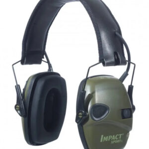 Навушники активні стрільцеві шумозаглушувальні захисні Impact Sport, зелені
