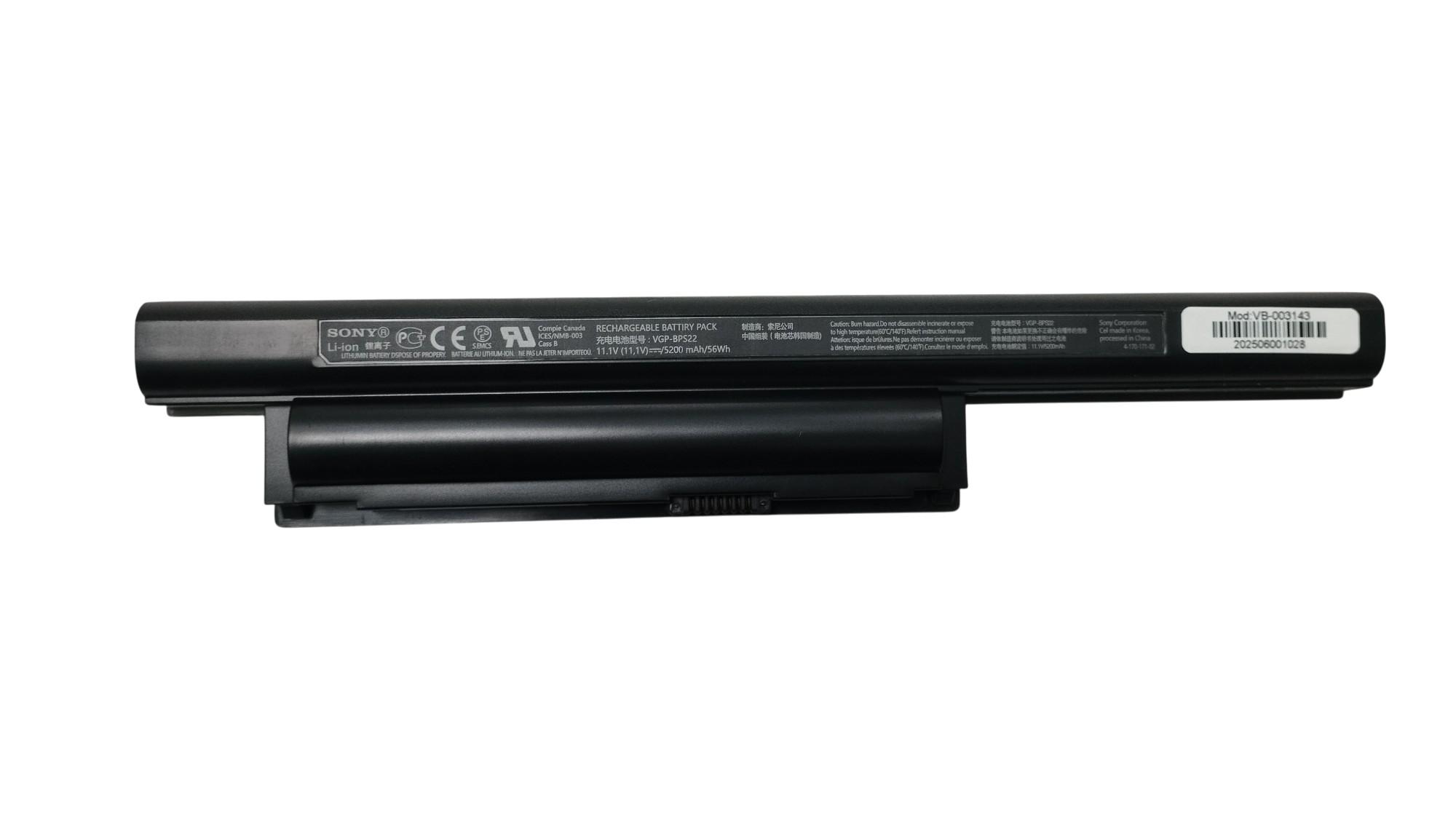 Аккумулятор для ноутбука Sony VAIO VGP-BPS22 VPCE 11.1V Black 5200mAh Orig