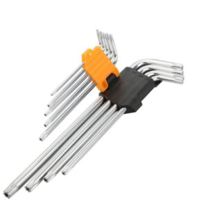 Набор инструментов Tolsen ключей Торкс з отвором 9 шт Т10-Т50 (20056)