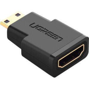 Переходник Mini HDMI M to HDMI F black Ugreen (20101)