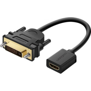 Переходник DVI M to HDMI F 0.22m black Ugreen (20118)