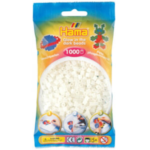 Набор для творчества Hama зеленых светящихся бусин Midi 1000 шт (207-55)