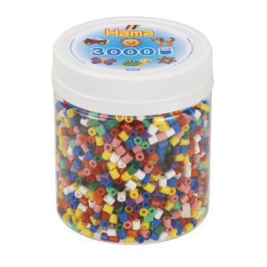 Набор для творчества Hama цветных бусин 3000 шт, 10 цв. термомозаика (209-00)