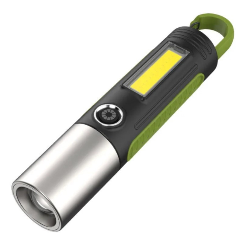 Ліхтар ручний кемпінговий BL-S507 9065 USB, чорно-зелений