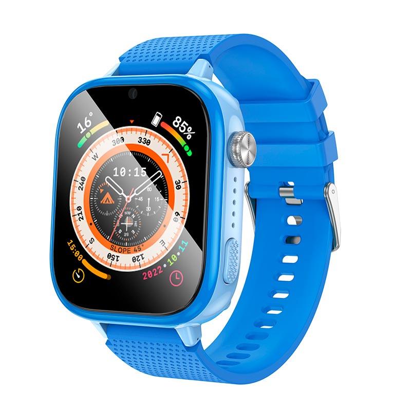 Смарт-годинник дитячий HOCO Y101 4G GPS, синій