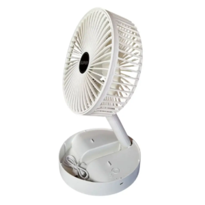 Мінівентилятор складаний 10041 з USB-зарядкою, білий