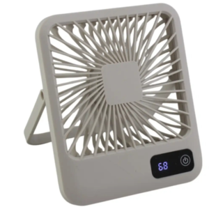 Вентилятор настільний акумуляторний 10038, білий