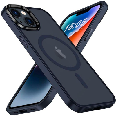 Чехол для мобильного телефона 2E Basic Apple iPhone 15 Soft Touch MagSafe Cover Dark Blue (2E-IPH-15-OCLS-DL)