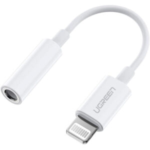 Переходник Lightning to 3.5 mm 0.1m Headphone Jack Adapter Model US212 white Ugreen (30759)