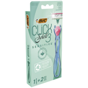 Бритва Bic Click 3 Soleil Sensitive с 2 сменными картриджами (3086123644953)