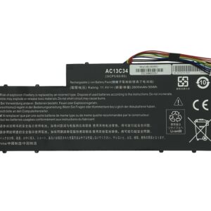 Аккумулятор для ноутбука Acer AC13C34 Aspire E3-112 11.4V Black 2600mAh OEM
