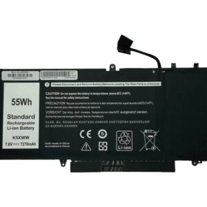 Аккумулятор для ноутбука Dell K5XWW Latitude 12 5289 7.6V Black 7270mAh OEM