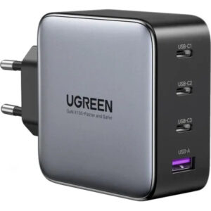 Зарядное устройство Ugreen 4xUSB 100W (3xUSB-C+USB-A) Gan Tech Fast GAN Charger black CD226 (40747)