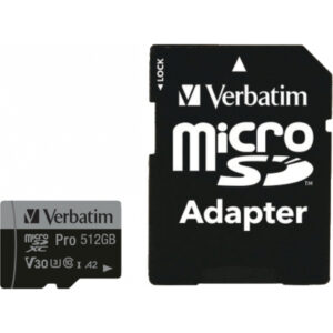Карта памяти Verbatim 512GB microSDXC class 10 UHS-III PRO (47046)