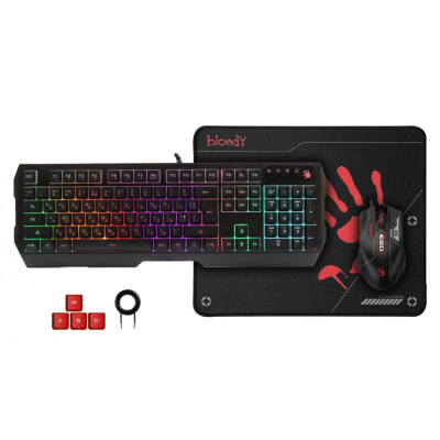Комплект A4Tech Bloody B1700 USB Black (4711421980401)