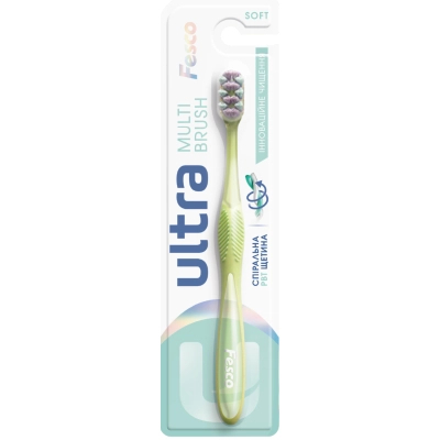Зубная щетка Fesco Ultra Multi Brush Soft Салатовая (4820204702113)