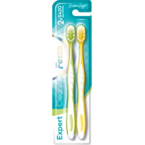 Зубная щетка Fesco Expert Clean Extra Soft Желтая 1 шт. + Зеленая 1 шт. (4820204702328)