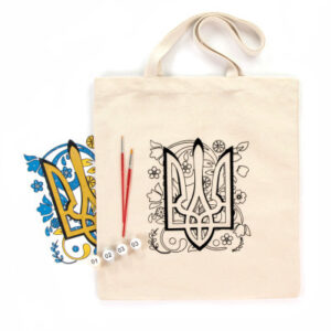 Набор для творчества Rosa Экосумка-раскраска Трезубец 38х42см (4823098537847)